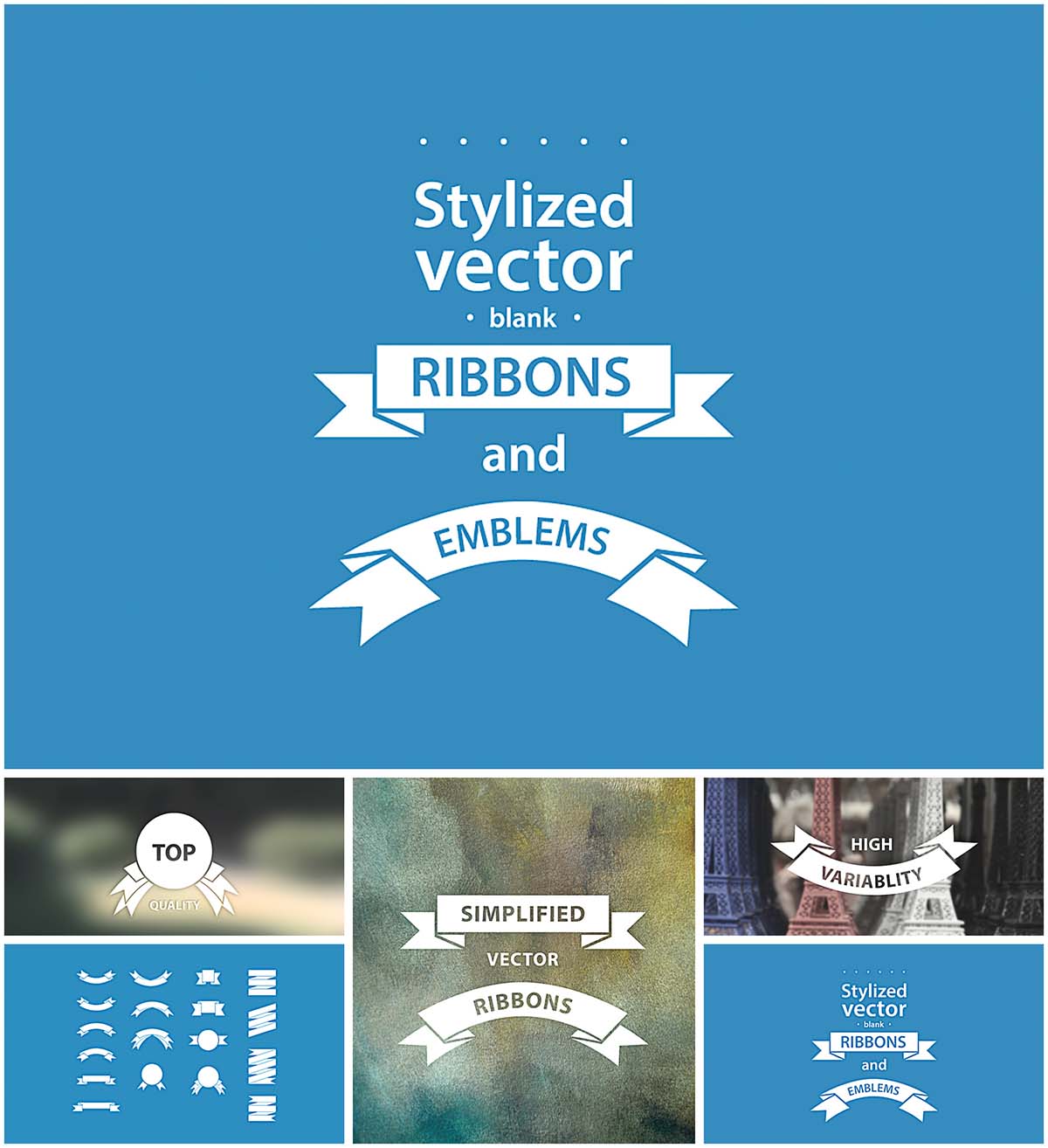 1200x1314 Simple Vector Hand Drawn Ribbons Free Download