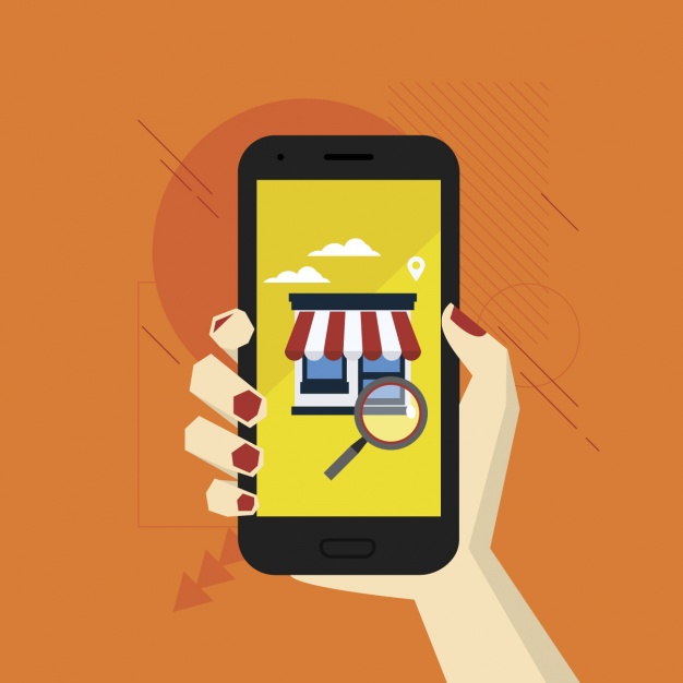 626x626 Online Shopping Background Vector Free Download