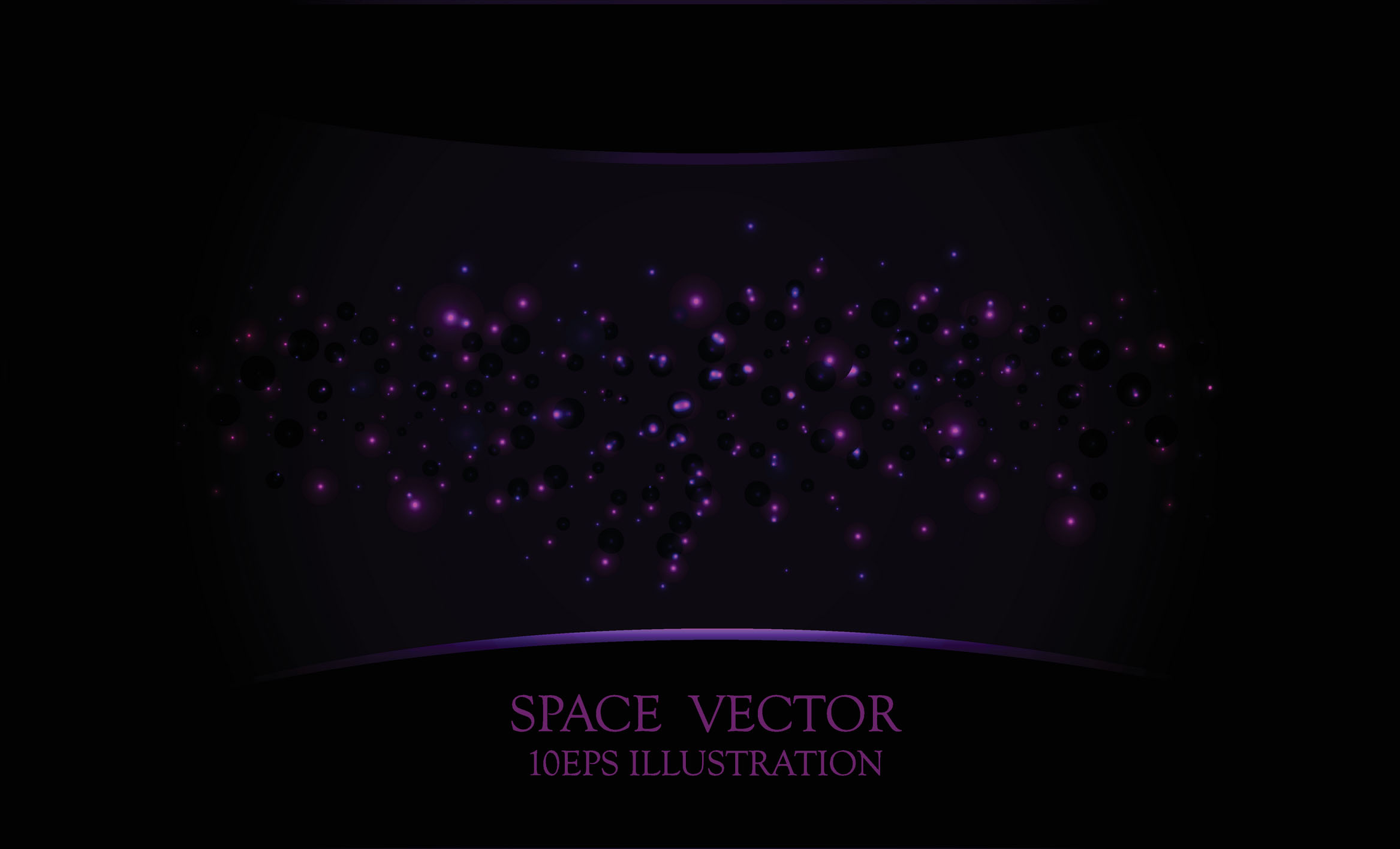 2335x1417 Purple Light Dot Vector Space Background Free Download