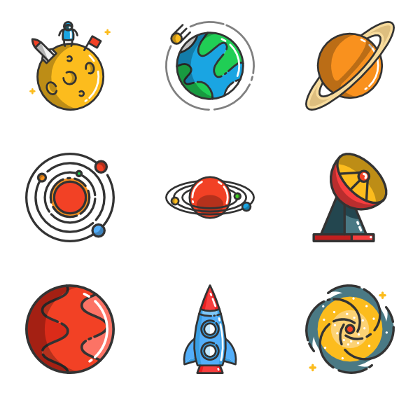 600x564 Space Icons