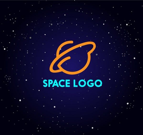 600x568 Space Logo Design Sparkling Universe Background Free Vector In