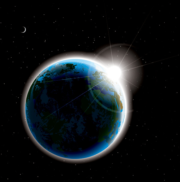 600x606 Vector Space Planet Free Vector 4vector