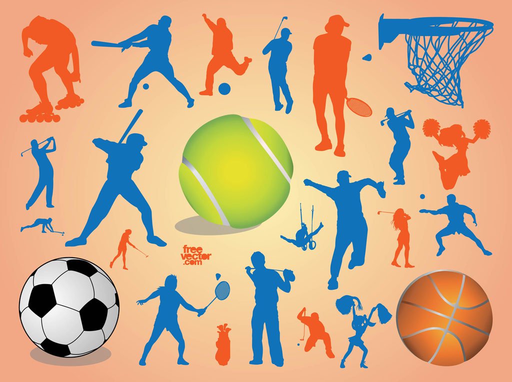 1024x765 Sport Silhouettes Vector Art Amp Graphics