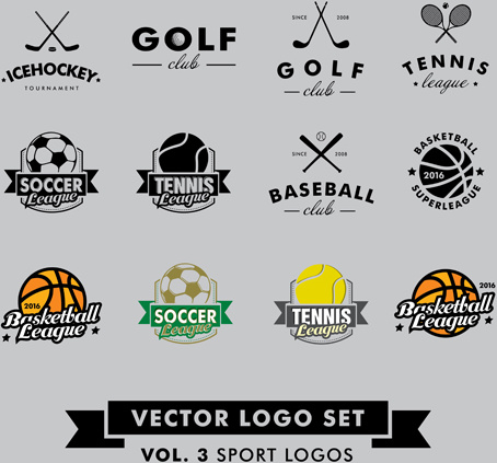 454x423 Vector Sport Logos Design Set Free Vector In Encapsulated