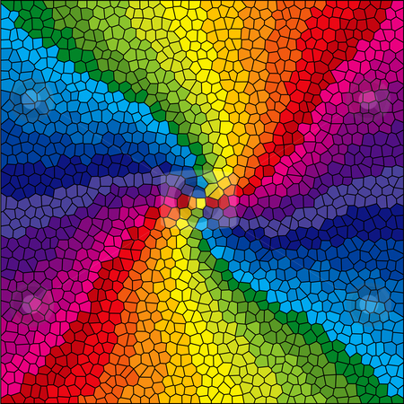 450x450 Stained Glass Rainbow Burst Stock Vector