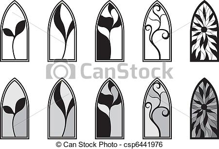 450x307 Stained Glass Clipart Vector