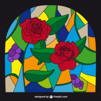200x200 Stained Glass Free Vector Graphic Art Free Download (Found 5,097
