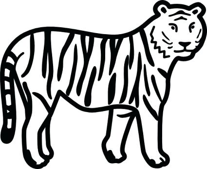 425x347 Free Download Of Tiger Stripe Stencil Vector Graphics And