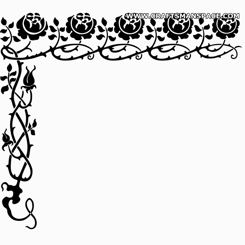 800x800 Brier Stencil Border Vector