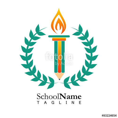 500x500 School Education Logo Icon Vector Stock Image And Royalty Free