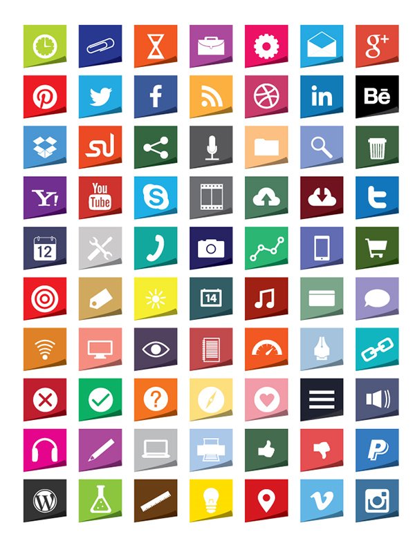 600x799 Absolutely Free Social Media Icons Sets
