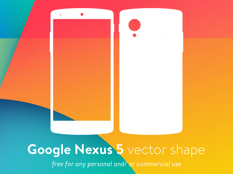 800x600 Nexus 5 Vector Shape Svg Freebie