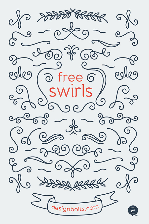 600x900 Free Decorated Vector Swirls For Letterers Amp Graphic Designers