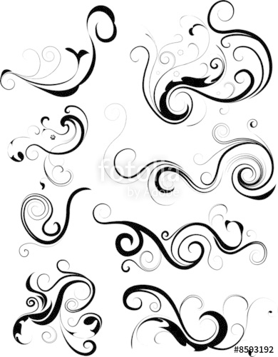390x500 Swirl Design Elements Stock Image And Royalty Free Vector Files