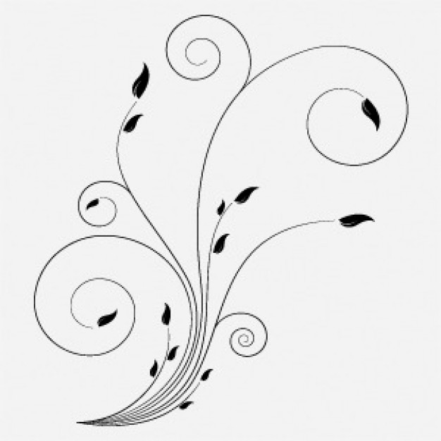 626x626 17 Free Vector Swirls And Flowers Images