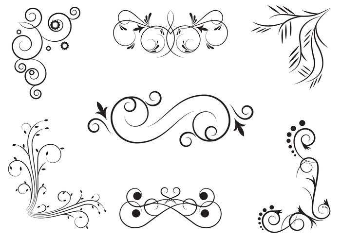 700x490 Swirls Free Vector Art