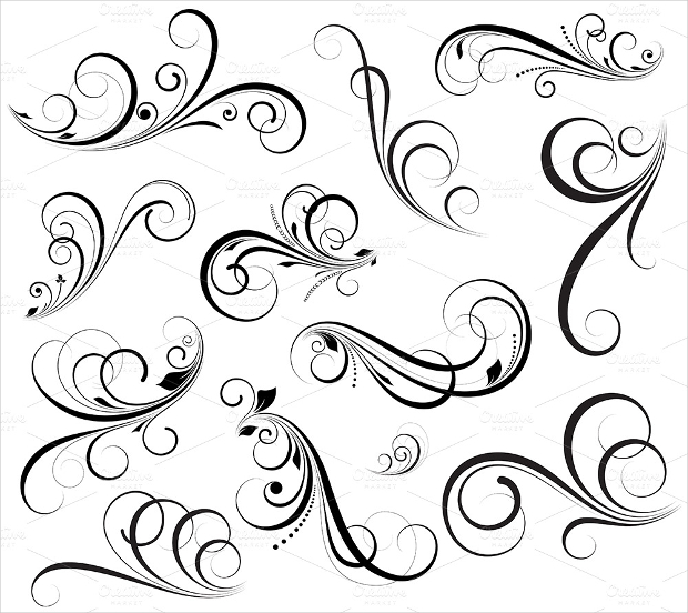 620x552 Swirl Vectors