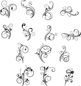346x364 Free Vector Swirls Flourishes Swirl Ornament Free Vector 12 365
