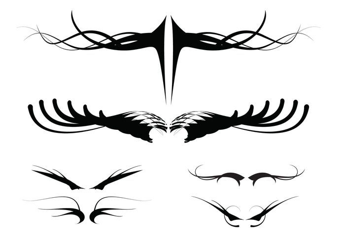 700x490 Free Vector Swirls, Ornaments, Swooshes Flourishes, Ornaments