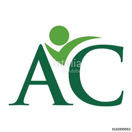 500x500 Letter A And C Logo Vector. Swoosh People. Stock Image And