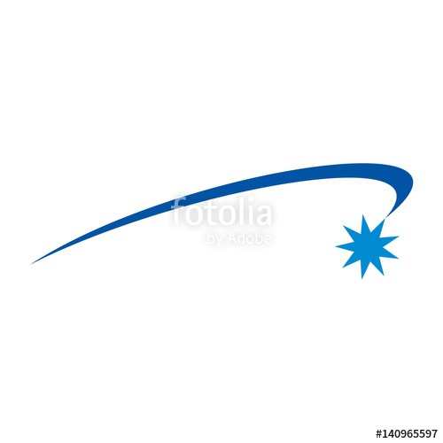 500x500 Orbit Logo Vector. Swoosh Star. Stock Image And Royalty Free