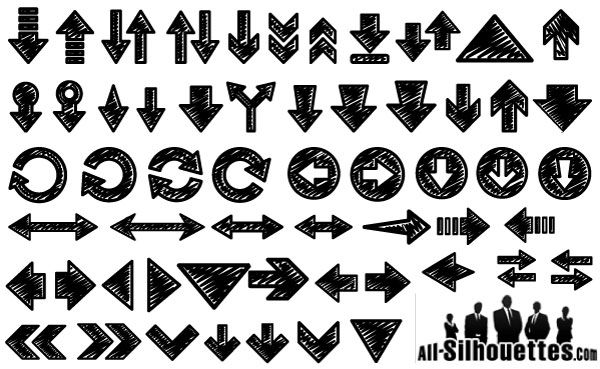 600x369 Free Vector Arrow (10 Images)