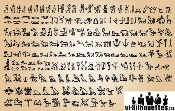 600x380 Free Vectors Egypt Traditional Symbol Pack Outline All Silhouettes