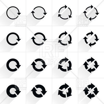 400x400 Round Arrows