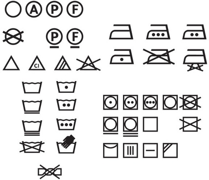 428x368 Washing Care Symbols Vector Free Vector Download (22,177 Free