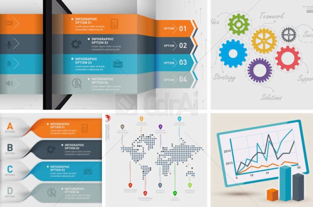 624x413 15 Free Infographic Vector Templates On Cdrai