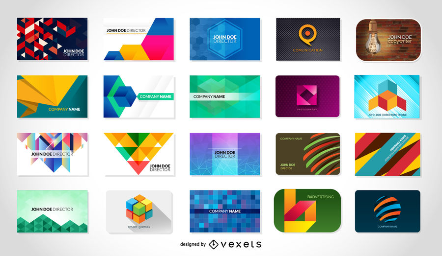 900x523 Free Vector Business Card Templates