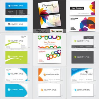 340x340 Business Card Template Vectors Download Free Vector Art