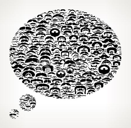 449x439 Thought Bubble On Mustache Royalty Free Vector Art Pattern Stock