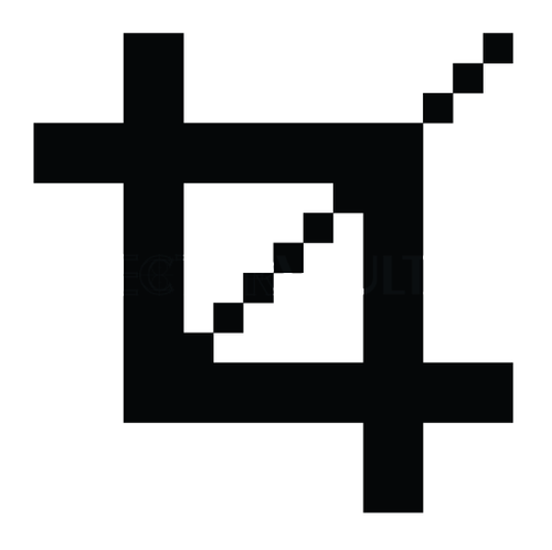 500x498 Buy Vector Crop Tool Icon Logo Graphic Royalty Free Vectors