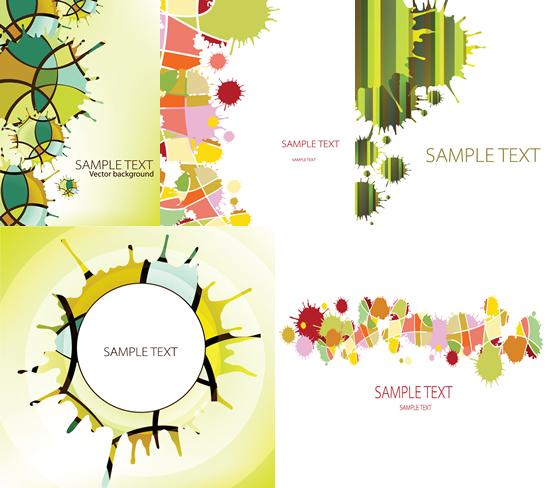550x488 Creative Colorful Drops Backgrounds Vector Trace Map Free Download