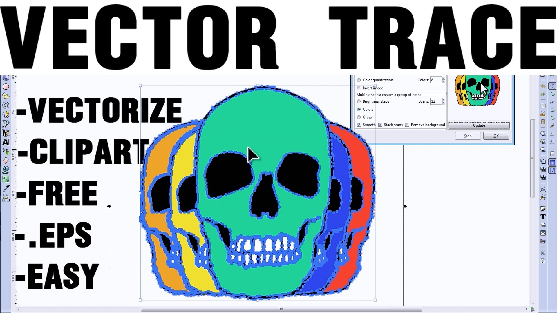 1920x1080 Vector Trace Multiple Color Logos Easily