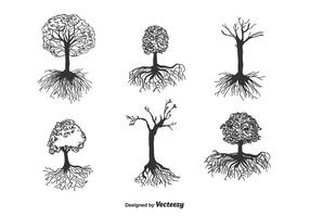 286x200 Tree With Roots Vector
