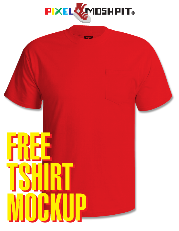 612x792 Pixel Free Vector Tshirt Mockup