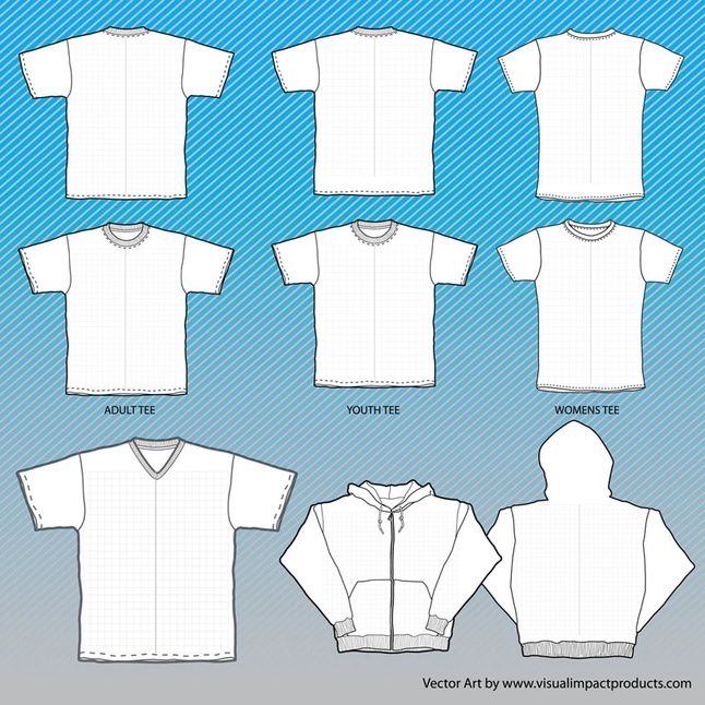 646x646 T Shirts Mock Up Templates With Grid Vector Free Download