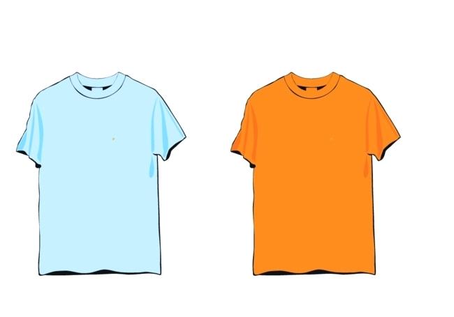 650x455 T Shirt Template Vector Free Download Front And Back T Shirt