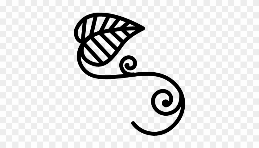 840x481 Leaves Outline With Vines Vector