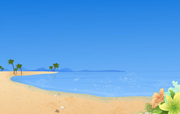 602x382 Summer Beach Wallpaper Free Vector Download 340965 Cannypic