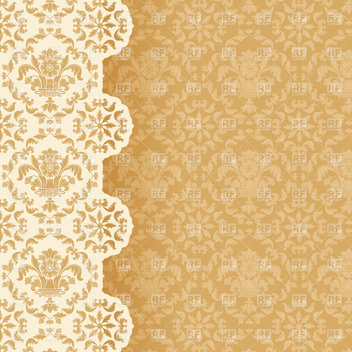1200x1200 Victorian Style Wallpaper Background Vector Image Vector Artwork