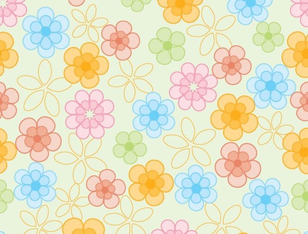 600x456 Flowers Pattern Colorful Classical Flat Repeating Decor Free