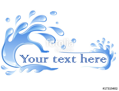 500x383 Water Splash Banner Stock Image And Royalty Free Vector Files On