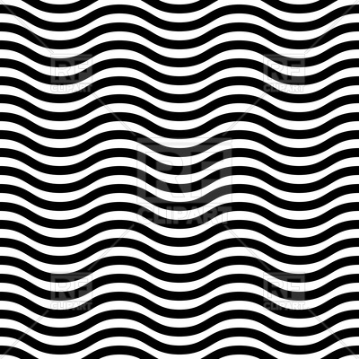 400x400 Geometric Seamless Pattern With Black And White Wavy Lines Vector