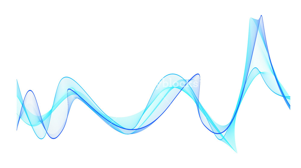 1000x559 Vector Decor Wavy Lines Royalty Free Stock Image