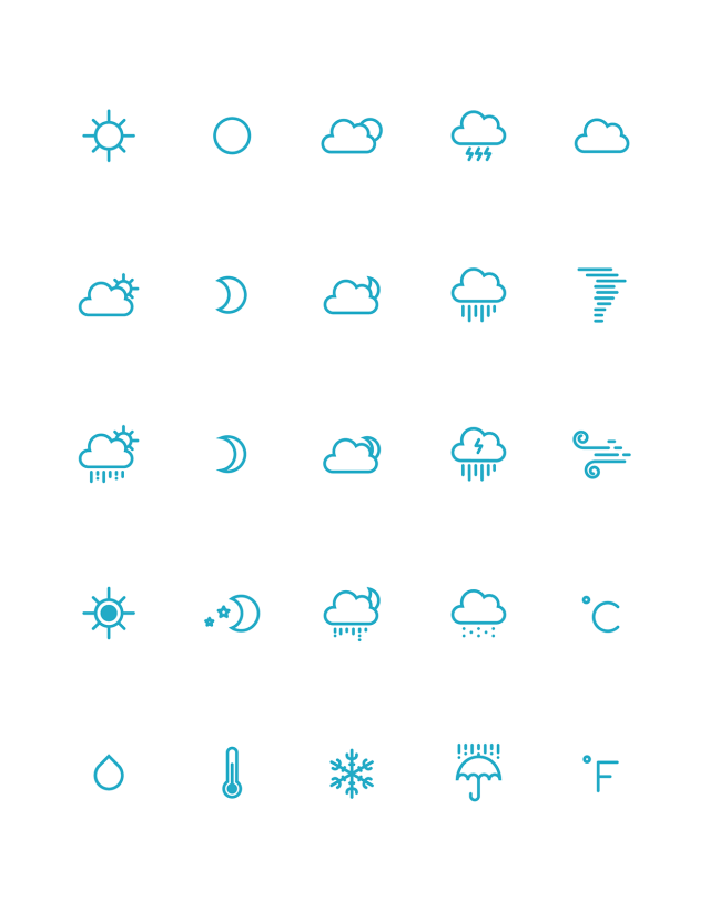 640x829 The Best Free Weather Vector Icon Sets Icons