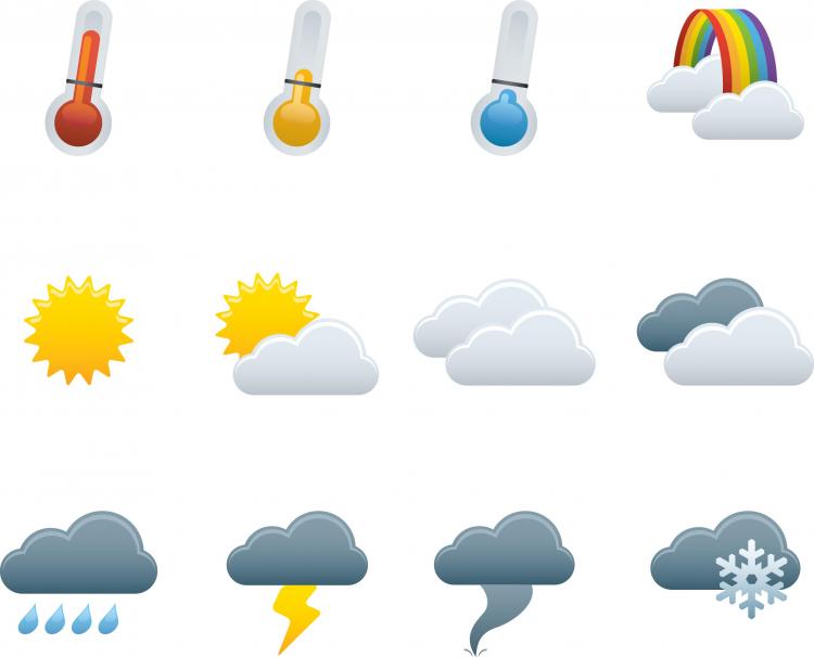 750x606 Weather Icons Vector Free Vector 4vector