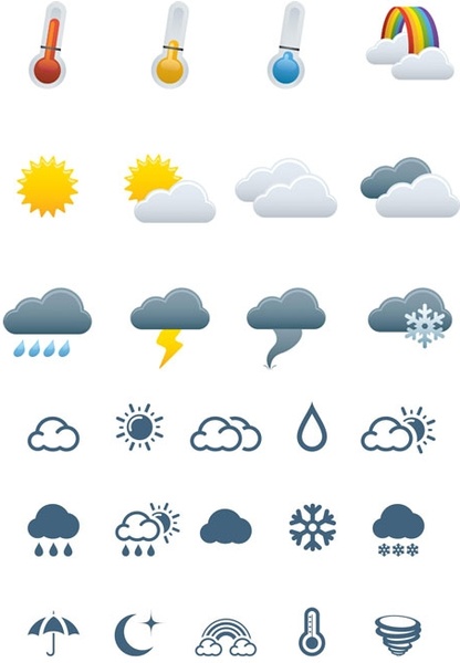 416x600 Weather Icons Vector Free Vector In Encapsulated Postscript Eps